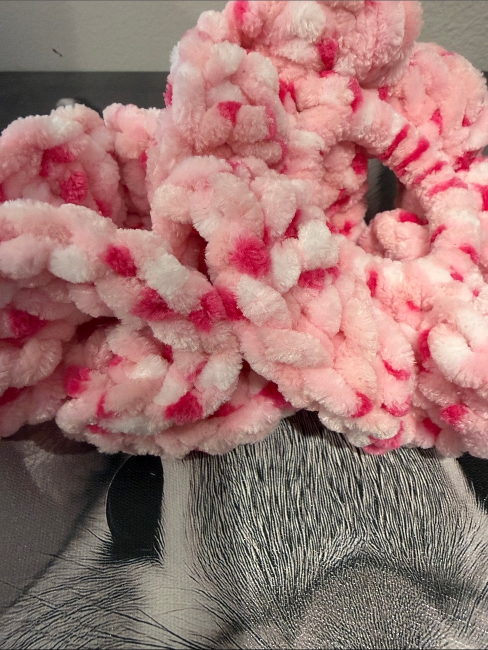 Plush Pink Set of 2 Scrunchies - Picture 2 of 3